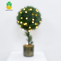 Usine Vente Directe Artificielle Boule Topiaire Arbre Réaliste Faux Cyprès Plante pour la Décoration Intérieure et Extérieure