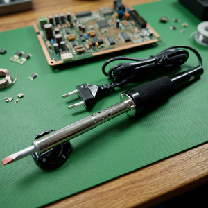Fer à souder HC0113 avec une grande pointe plate | Outil rotatif électrique à cordon avec lame métallique à tige droite pour une coupe de précision - Product Image 3
