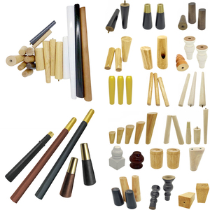 Pieds de meubles en bois massif de remplacement du milieu du siècle lit <span class=keywords><strong>fauteuil</strong></span> tabouret pieds armoire canapé jambes en bois - Product Image 5