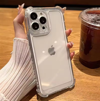 Coque de téléphone simple et transparente en silicone pour iPhone 17 Air 18 Pro Max 16 15 14 13 Xs XR 7 8 Plus, protection en TPU