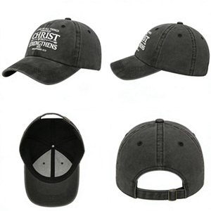 Gorra de Béisbol Bordada con Citas Cristianas de Filipenses 4:13, Estilo Vintage Lavado Multicolor, Ajustable para Uso Diario Informal - Product Image 3