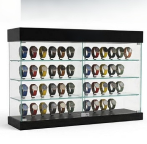 Support d'affichage multifonctionnel personnalisé en acrylique pour figurines, support de comptoir à lumière LED pour montres, parfums, mini-jouets, couleur et logo OEM - Product Image 4