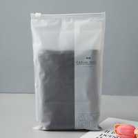 Pochettes à fermeture éclair CPE imprimées sur mesure, sacs en plastique givré imperméables avec fermeture éclair pour sous-vêtements, chaussettes, lingerie, textiles, vêtements, sacs d'emballage