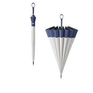 Paraguas Recto Estilo Coreano, 8 Varillas de Nylon, Manual, Resistente a los Rayos UV, para Sol y Lluvia, Mango de Plástico, Varillas de Fibra - Product Image 5