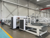 Machine automatique de fabrication de cartons / Plioir-colleuse-agrafeuse pour emballages en papier et en bois / Haute vitesse 150 m/min, électrique, facile à utiliser