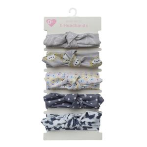 Ensemble de 5 bandeaux en tissu doux antidérapants à nœud papillon, adaptés à la vie quotidienne des bébés, aux fêtes et aux séances <span class=keywords><strong>photo</strong></span> - Product Image 3
