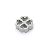 Perles tamis à matcha en acier inoxydable 316, accessoires pour la cérémonie du thé japonaise, perles creuses mignonnes de dessin animé, pièces d'outils de thé DIY
