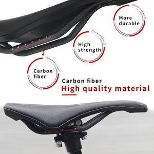 <span class=keywords><strong>Selle</strong></span> de vélo KOCEVLO <span class=keywords><strong>Dimension</strong></span> 143 en carbone, ultralégère 120g, respirante, confortable, avec rails en carbone - Product Image 6