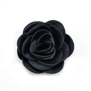 Gran oferta hecha a mano 12cm Camelia Rosa asada para decorar Lencería traje de baño accesorio de ropa decorativa - Product Image 3