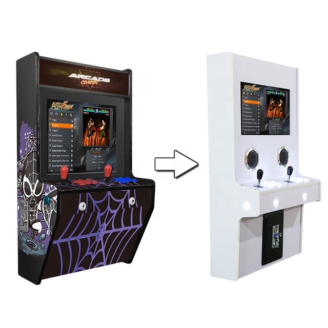 New Retro Arcade Machine ,Wall-Mounted Coin-Operated Video Game Cabinet,Space-Saving Design,Indoor Commercial & Home Use