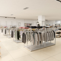 Présentoir à vêtements Offre Spéciale présentoirs grand affichage conception de luminaires de magasin de vêtements au détail pour les raccords et l'affichage de magasin de vêtements
