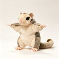 Peluche Élan Glisseur Volant Aimant de Réfrigérateur Cadeau Ornement Animal en Peluche Rembourré Coton PP