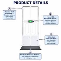 Puerta de Seguridad Transparente de Acrílico con RFID UHF para Bibliotecas, Portal de Detección Antirrobo para Libros, Lector de Tarjetas RFID para Escuelas y Lugares Públicos