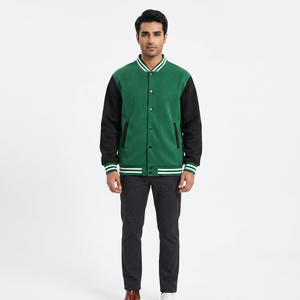 Chaquetas Bomber Personalizadas, Chaqueta Varsity de Béisbol de Manga Larga para Hombre, Chaqueta con Botones para Hombre - Product Image 1