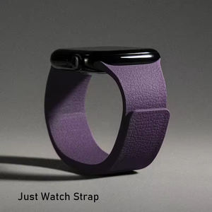 Bracelet magnétique en silicone à texture cuir Upro pour Apple Watch 10/9/8/7/6/SE/5/4/3/2/1/Ultra 2, boucle magnétique souple réglable - Product Image 3