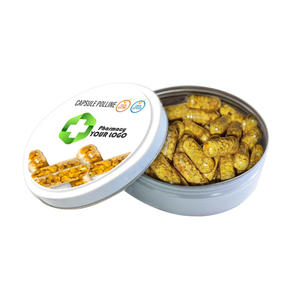 All'ingrosso pillole caramelle divertenti italiane Incap lattine personalizzabili per dolci con polline d'api capsule 40G Made In Italy - Product Image 1