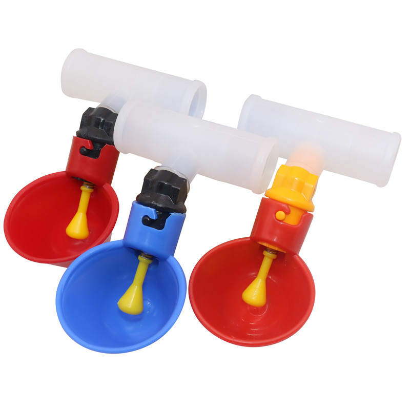 Автоматическая поилка для перепелов, чаша для воды для цыплят, прямая труба с желтой соской, система питьевой воды для фермы, птицы