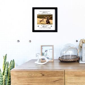 Cadre photo commémoratif pour animaux <span class=keywords><strong>de</strong></span> compagnie, cadre photo souvenir en bois avec empreinte <span class=keywords><strong>de</strong></span> patte et poème sentimental pour chiens et chats - Product Image 4