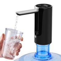 Dispenser air lipat Tombol sentuh, 3 pengaturan kuantitatif pompa air minum Display LED pengisian Tipe C