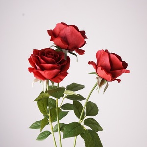 Großhandel Künstliche Blumen Echt Aussehende Feuchtigkeitsspendende Mondel-Rose Einzelblumen-Arrangement Fotografie-Dekoration Blumenschmuck - Product Image 2