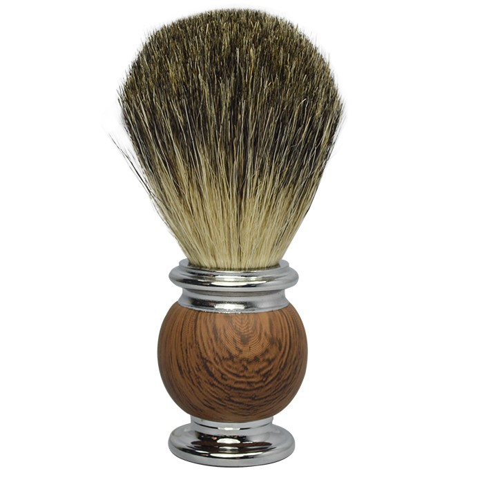 Кисть для бритья барсука с металлической смолой