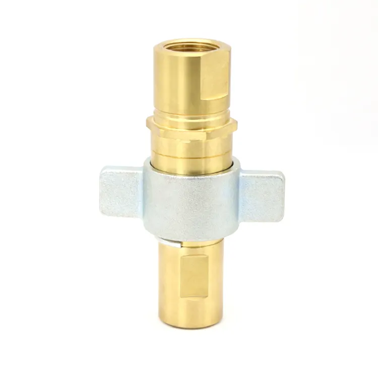 NPT1'' Wing-nut Brass Hydraulic Quick Coupler for dump trailer