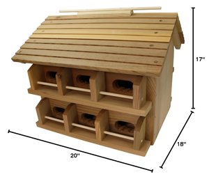 Fsc Outdoor Producten Deluxe 6 Holes Multi Familie Vogel Hout Martin Huis - Product Image 5