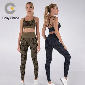 Wholesale Fitness Clothing Seamless Tie Dye Gym Wear Yoga Tights Women's Leggings Yoga Fitness Set Woman 2 Piece
