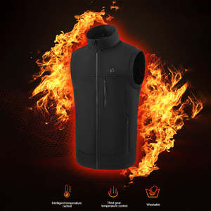 Rompi penghangat Usb baterai elektrik ringan, rompi panas sopir Gilet dengan baterai Musim Dingin - Product Image 5
