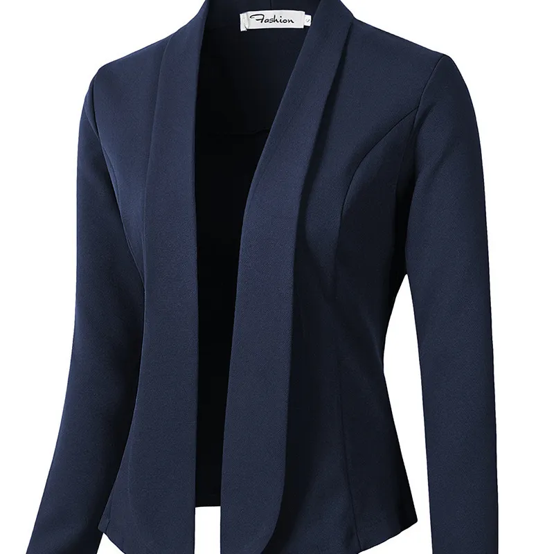 Hoge Kwaliteit Herfst 2023 Vrouwen Kleding Lange Mouw Effen Kleur Formele Pakken Blazers Dames Vrouwen