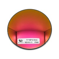 Verres de remplacement Cr39 Plano Revo-11 en deux parties avec filtration UV et revêtement miroir coloré pour lunettes de soleil – Vente en gros pour les magasins d'optique