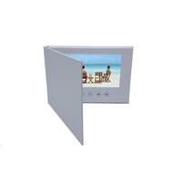 Carte d'invitation de mariage personnalisée haut de gamme avec écran LCD 7 pouces, brochure vidéo vierge blanche