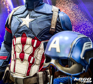 Venta caliente <span class=keywords><strong>Guerrero</strong></span> Casco América Máscara Cosplay Vengadores Juguete Periférico Decoración Capitán América Casco - Product Image 1