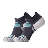 Chaussettes de sport personnalisées avec logo, chaussettes de course à pied, invisibles, antidérapantes, respirantes, en coton mélangé, pour hommes et femmes
