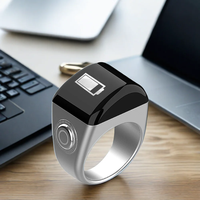 Nouveau 2025 – Cadeau populaire pour musulmans : Bague Tasbih électronique intelligente pour le comptage des prières (Zikr Tasbeeh)