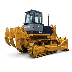 Bouteur de bulldozer Shantui SD22 jaune, équipement de construction lourd, modèle 2020, 70 CV, pompe de boîte de vitesses - Product Image 1