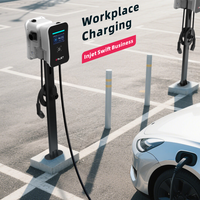Station de recharge INJET nouvelle génération, intelligente, numérique, IP65, OCPP 2.0.1, type 2, EVSE, Wallbox, écran tactile 4,3''/7'', 7-22 kW