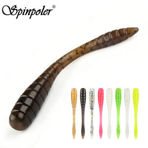 Leurre souple lumineux Spinpoler Mini Finesse Ajing Worm 4,8 cm en TPR pour la pêche au rockfish, leurre nageur pour eau salée et eau douce - Product Image 1