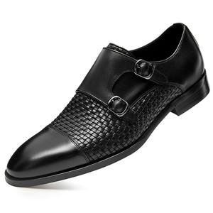 Zapatos de Vestir Formales de Cuero Charol Británico para Hombre, Talla Grande, con Punta en Pico, Ideales para Bodas - Product Image 3