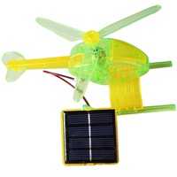 Kit scientifique d'ingénierie solaire DIY, mini hélicoptère à assembler, jouets d'avion solaire pour enfants, jeu éducatif.
