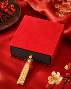Custom Tassel Drawer Jewelry <b>Box</b> with Inner Pouch Luxury Jewelry <b>Gift</b> <b>Box</b> for <b>Necklace</b> Ring Packaging and jewelry <b>gift</b> store - Product Image 5