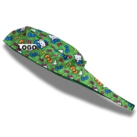 Nuevo Gorro Quirúrgico Estampado con Forro de Satén, Transpirable, Absorbente de Sudor, Unisex, para Uso Hospitalario, Gorros Médicos OEM para Enfermeras, con Logotipo Personalizado