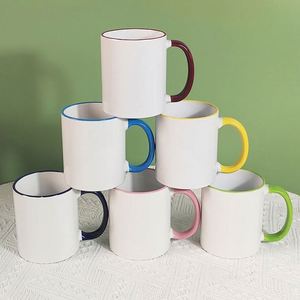 แก้วกาแฟเซรามิกพิมพ์ลายโลโก้เองได้ ขนาด 11oz 15oz สำหรับชา กาแฟร้อน สีขาว พร้อมฝาปิด ของขวัญ ของพรีเมียม ดีไซน์ใหม่ - Product Image 1
