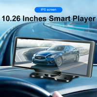 Carplay y Android Auto Universal USB para Android de 10.26 Pulgadas para Automóvil, Monitor Trasero para Automóvil, Pantalla Táctil de Video, Camión, Automóvil, Autobús, Camioneta