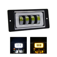 Kits de lumière LED de 7 pouces Hi-lo Beam clignotant Drl lampe antibrouillard feux de conduite blanc et jaune