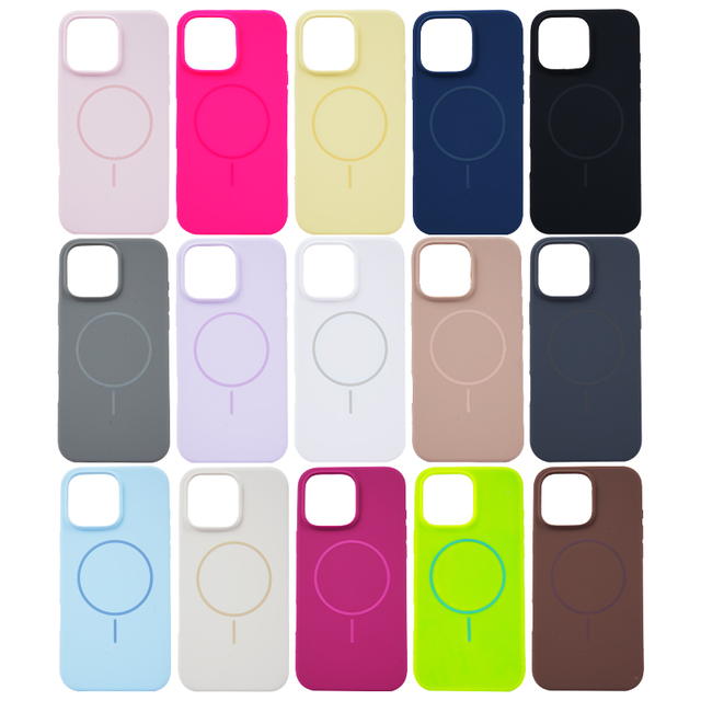2025 New Liquid Silicone Phone Case with Magnetic Attraction for mobile phone