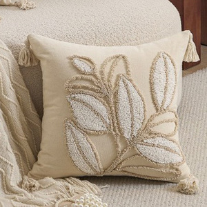 Fodera per cuscino decorativa quadrata in stile nordico <span class=keywords><strong>con</strong></span> nappe, per divano e testiera del <span class=keywords><strong>letto</strong></span> - Product Image 2