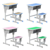 Ensemble bureau et chaise ergonomique pour l'école, couleur personnalisée pour l'école, la maison, le bureau, l'appartement