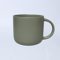 Tasses à café en céramique mate personnalisées de 14 oz, vente en gros, tasses en porcelaine avec logo imprimé, vaisselle, tasse personnalisée, tasse à café ou à thé de Noël