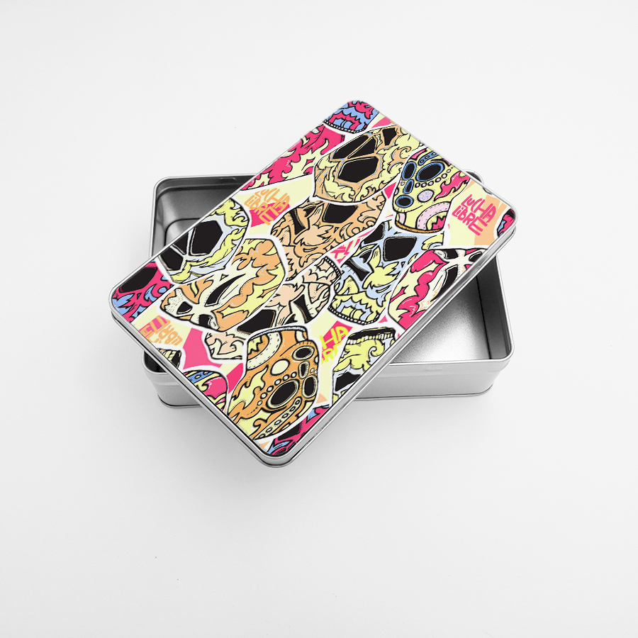 Custom nice chocolate metal box sublimation gift boxes metal tea box